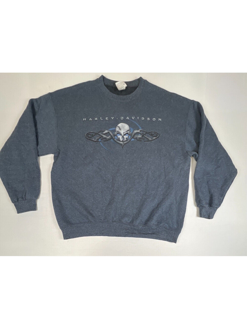 Harley-Davidson Twin Cities Lakeville MN Mens L Grey Graphic Crewneck Sweatshirt